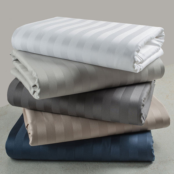 750 Tc Italian Jcq Stripe 100% Cotton |  Cotton Bedding Sets