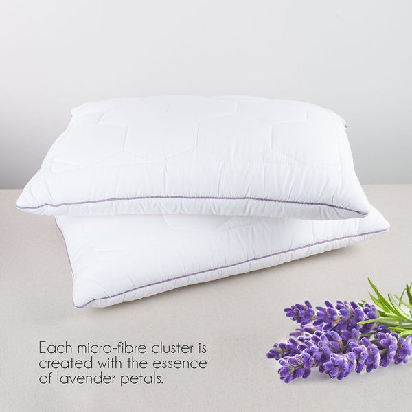 Lavender With Suede Fabric And Micro Fibre Inside Pillow | Pillow For The Best Sleep