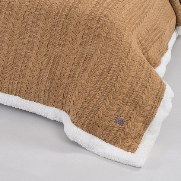 Sherpa Blanket, Cozy Knit Haven