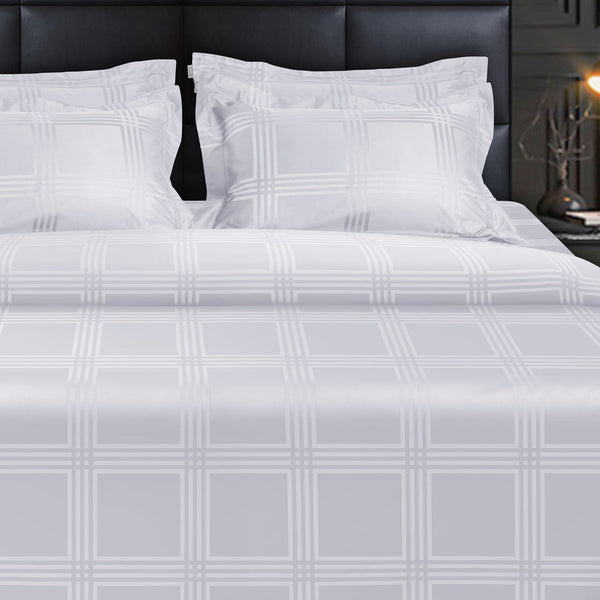 750 Tc Italian Jcq Stripe 100% Cotton |  Cotton Bedding Sets
