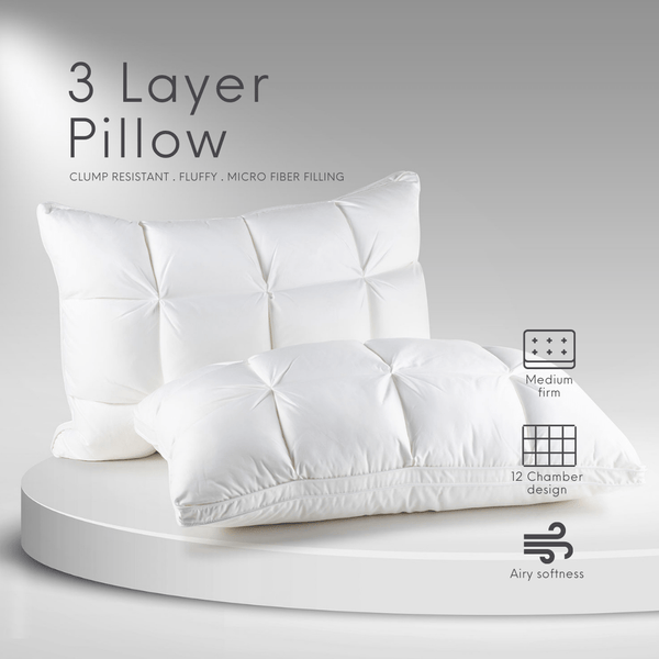 Cervical Pillow 3 Layer Hypoallergic