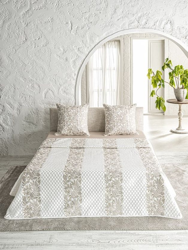 Decorative Bedspread  Sprig Vanilla EBC28-SPRIG-VANILLA