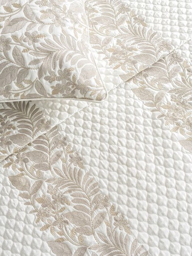 Decorative Bedspread  Sprig Vanilla EBC28-SPRIG-VANILLA