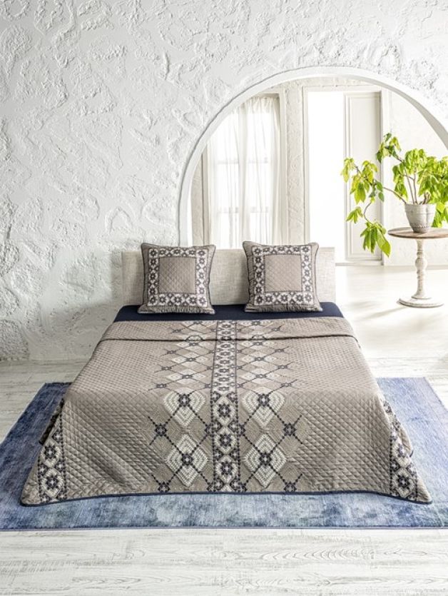 Decorative Bedspread  Diamond Graphite EBC35-DIAMOND-GRAPHITE