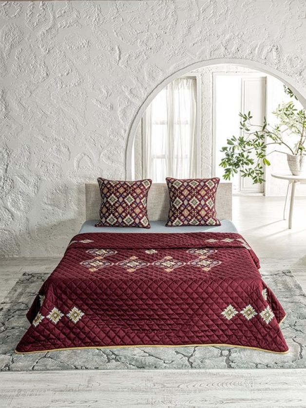 Decorative Bedspread  Persia Wine EBC39-PERSIA-WINE
