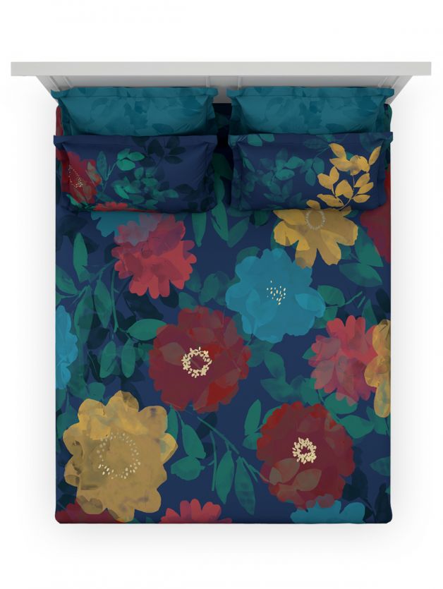 Vivid Florals NAVY PEONY