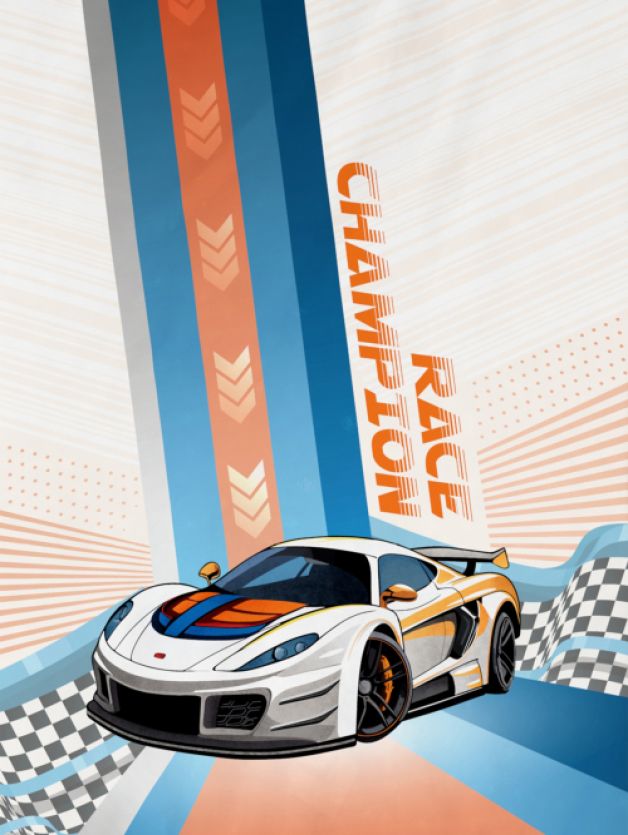 Race Champion ELECTRIC BLUE