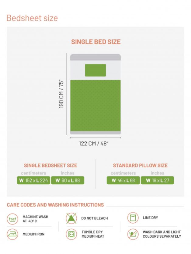 Bed Sheet Set BLUE SHADOW