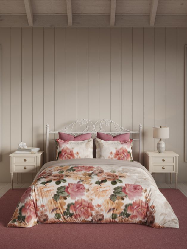 Floral Mist CLARET RED