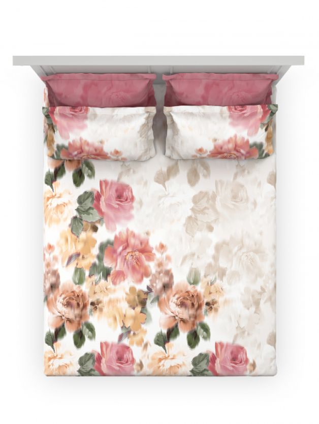 Floral Mist CLARET RED