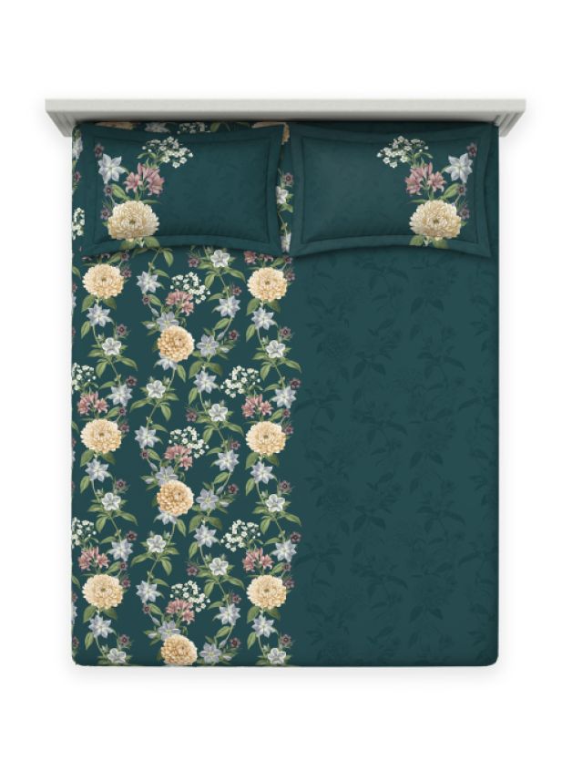 Florivine Deep Teal Deep Teal