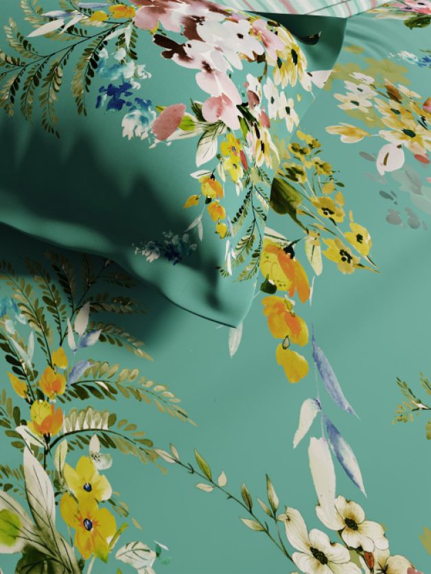 Floral Bliss Ocean Wave Ocean Wave