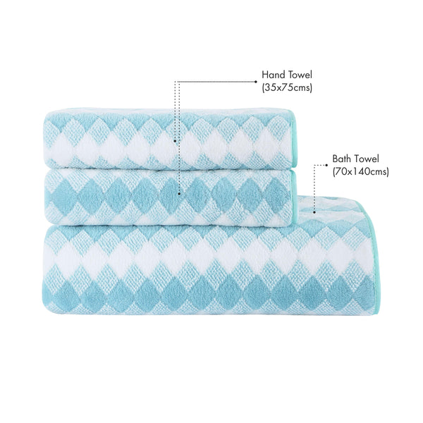 High Absorbent & Super Soft Cubix & Wave Towel
