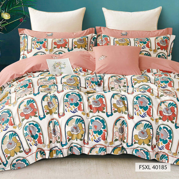 350 Tc Cotton Prints Bedding Collection | Super King Size Bedsheets