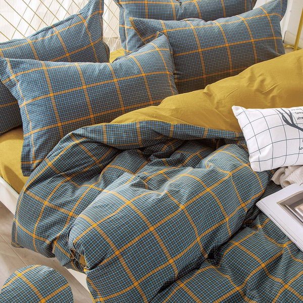 100 % Washed Cotton Breathable Bedding| 100% Cotton Bedding Set