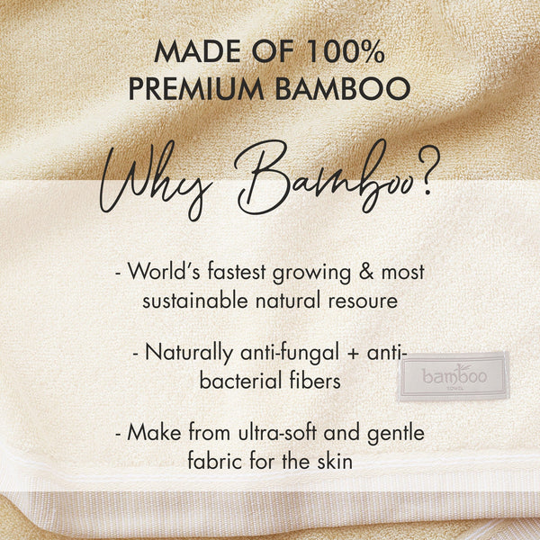 Bamboo Towels - High Absorbent & Super Soft 360 Gsm