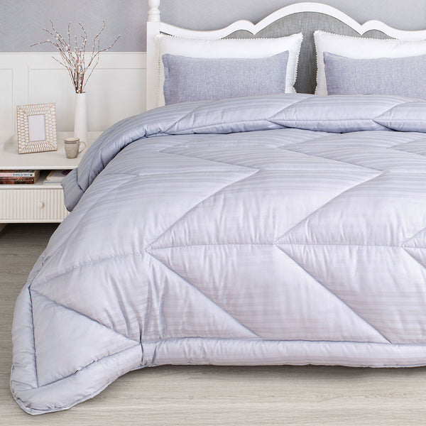 White Cottage Lightweight Ready To Use Quilt, Comforter