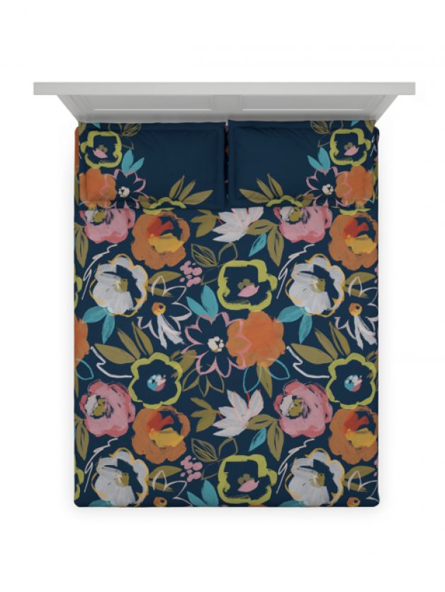 Urban Blooms DARK BLUE