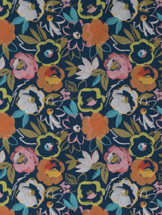 Urban Blooms DARK BLUE